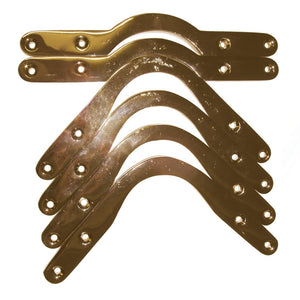 Screw On Pocket Brackets - Brass Gold