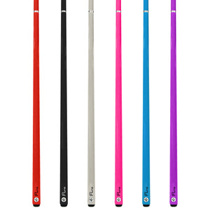 Pool Cue Silver Grey 2 Piece 57" Fluro Neon Composite